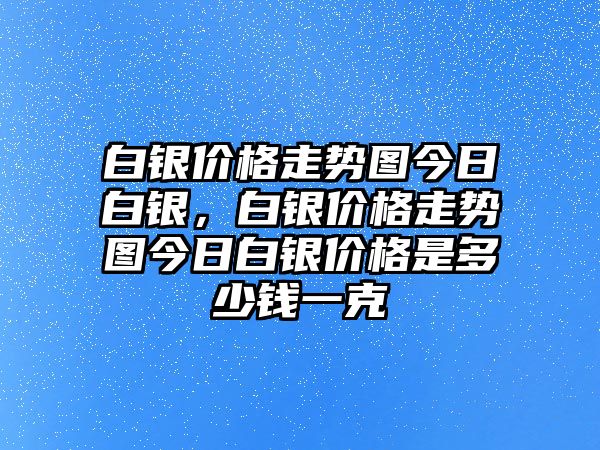 白銀價格走勢圖今日白銀，白銀價格走勢圖今日白銀價格是多少錢一克