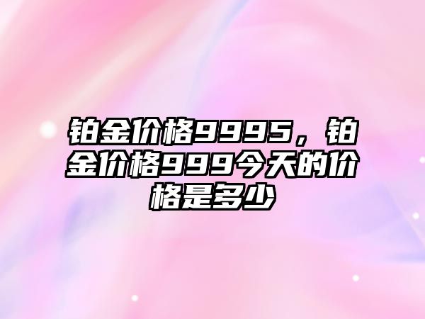 鉑金價(jià)格9995，鉑金價(jià)格999今天的價(jià)格是多少