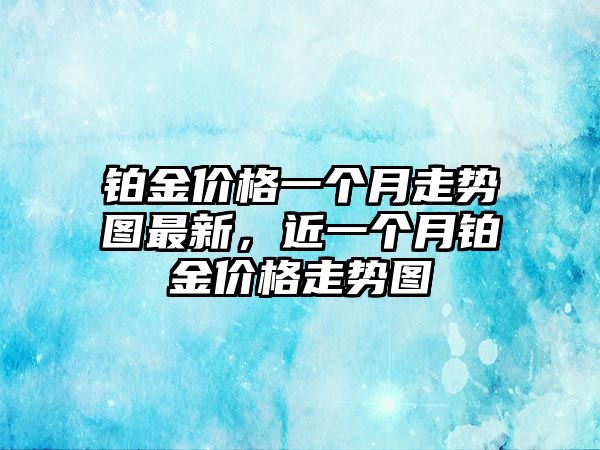 鉑金價格一個月走勢圖最新，近一個月鉑金價格走勢圖