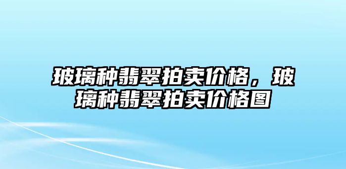 玻璃種翡翠拍賣價(jià)格，玻璃種翡翠拍賣價(jià)格圖