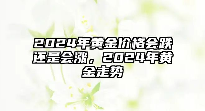 2024年黃金價格會跌還是會漲，2024年黃金走勢