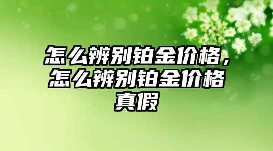 怎么辨別鉑金價格，怎么辨別鉑金價格真假