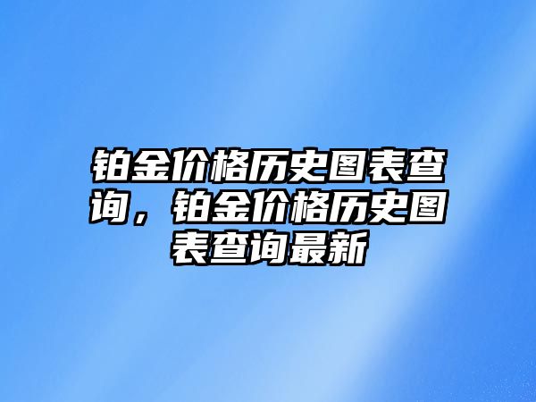 鉑金價格歷史圖表查詢，鉑金價格歷史圖表查詢最新