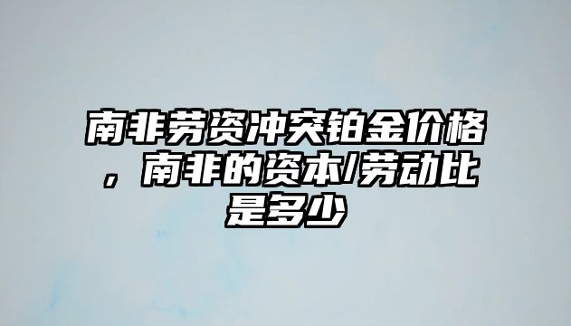 南非勞資沖突鉑金價格，南非的資本/勞動比是多少