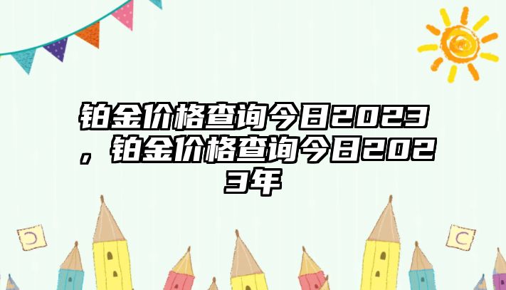 鉑金價(jià)格查詢今日2023，鉑金價(jià)格查詢今日2023年