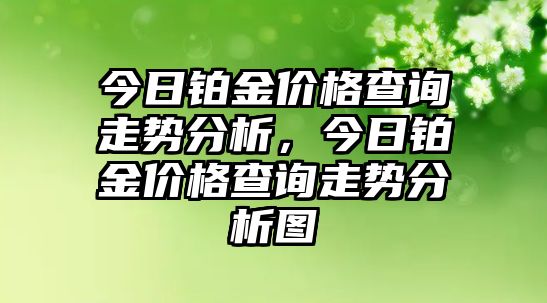 今日鉑金價格查詢走勢分析，今日鉑金價格查詢走勢分析圖