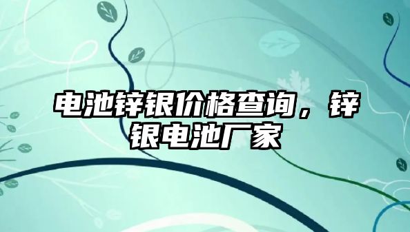 電池鋅銀價格查詢，鋅銀電池廠家