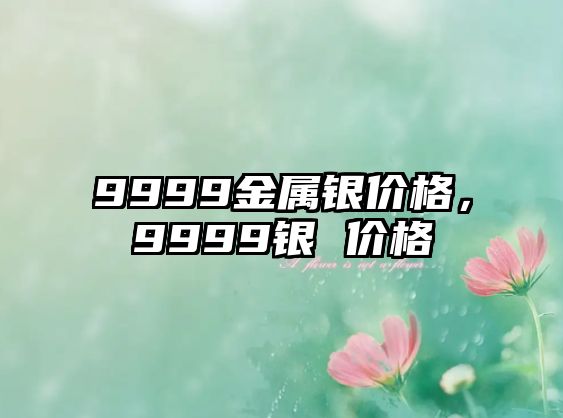 9999金屬銀價(jià)格，9999銀 價(jià)格