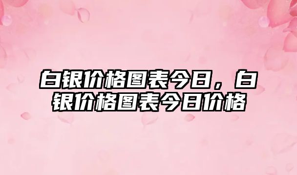 白銀價格圖表今日，白銀價格圖表今日價格